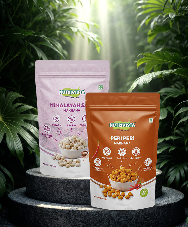 Himalayan Makhana and Peri Peri Makhana 55gm each, Pack of 2 image 0