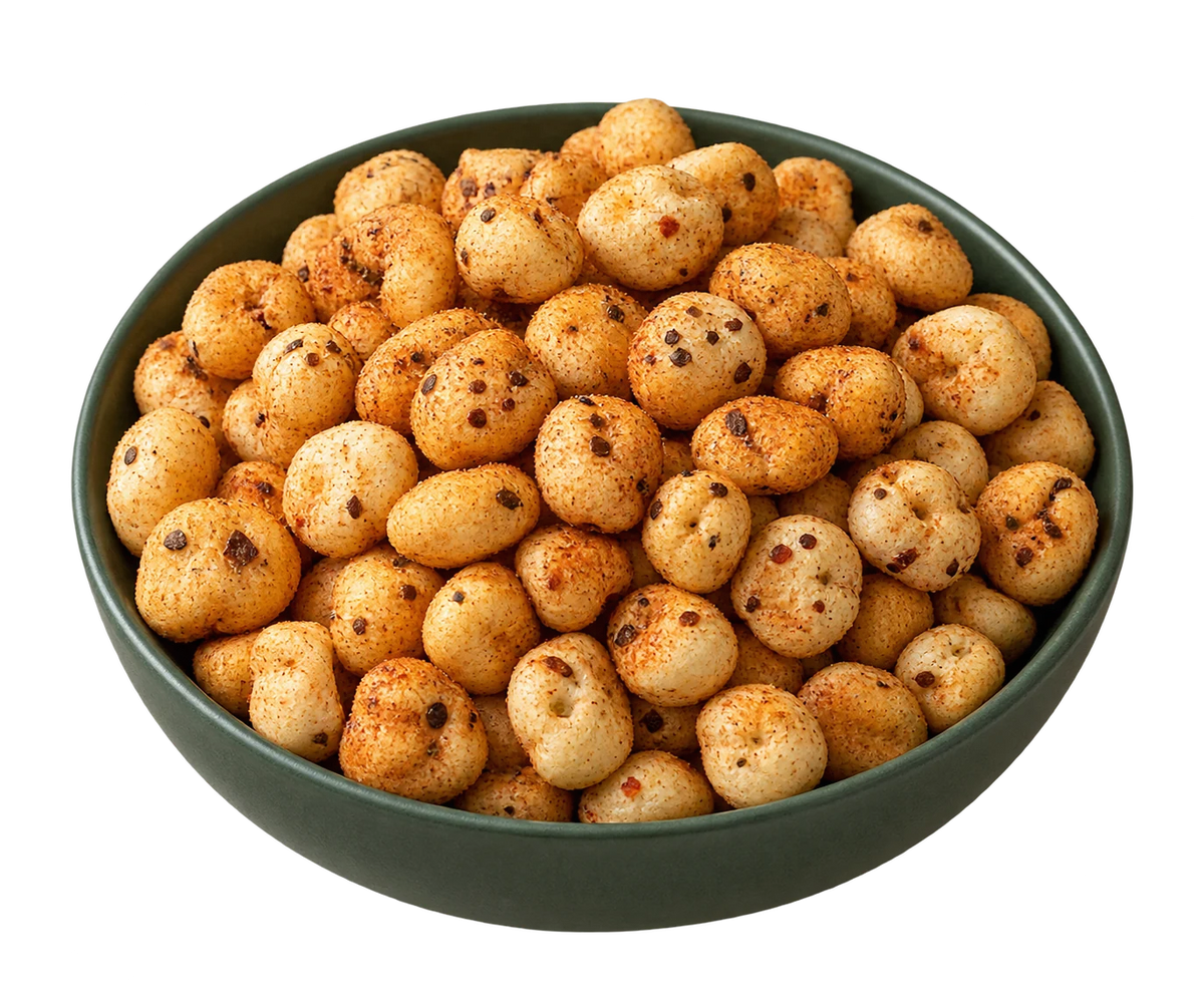 Illustrative serving of roasted makhana
